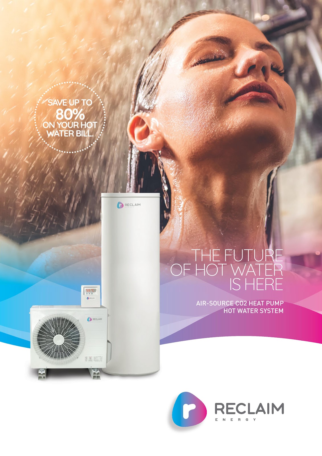 The future of hot water is here with air-source C02 heat pump hot water system